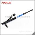 Aluminum 7075 4 section anti shock walking stick with led light and compass